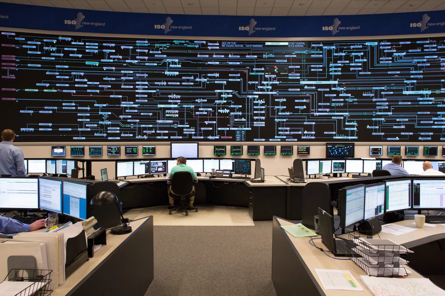 ISO New England control room